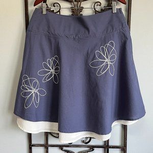Grune Erde organic cotton skirt with flowers